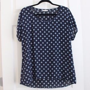 Pleione Navy Top from Nordstrom